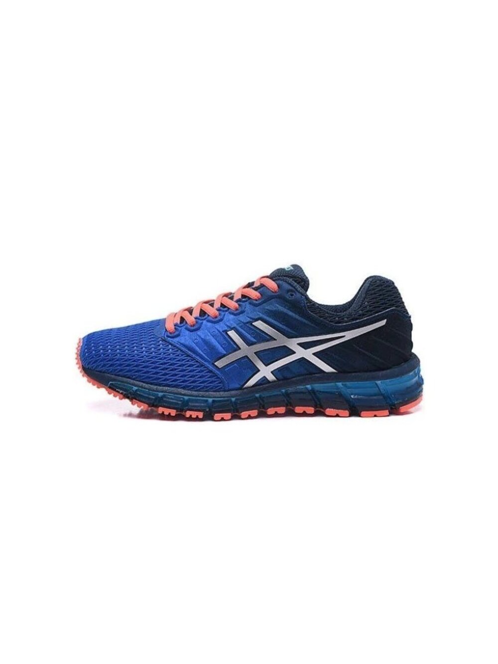 Asics Gel-Quantum 180 Running Shoes Size 10 Blue Orange Synthetic Fiber T6G2N